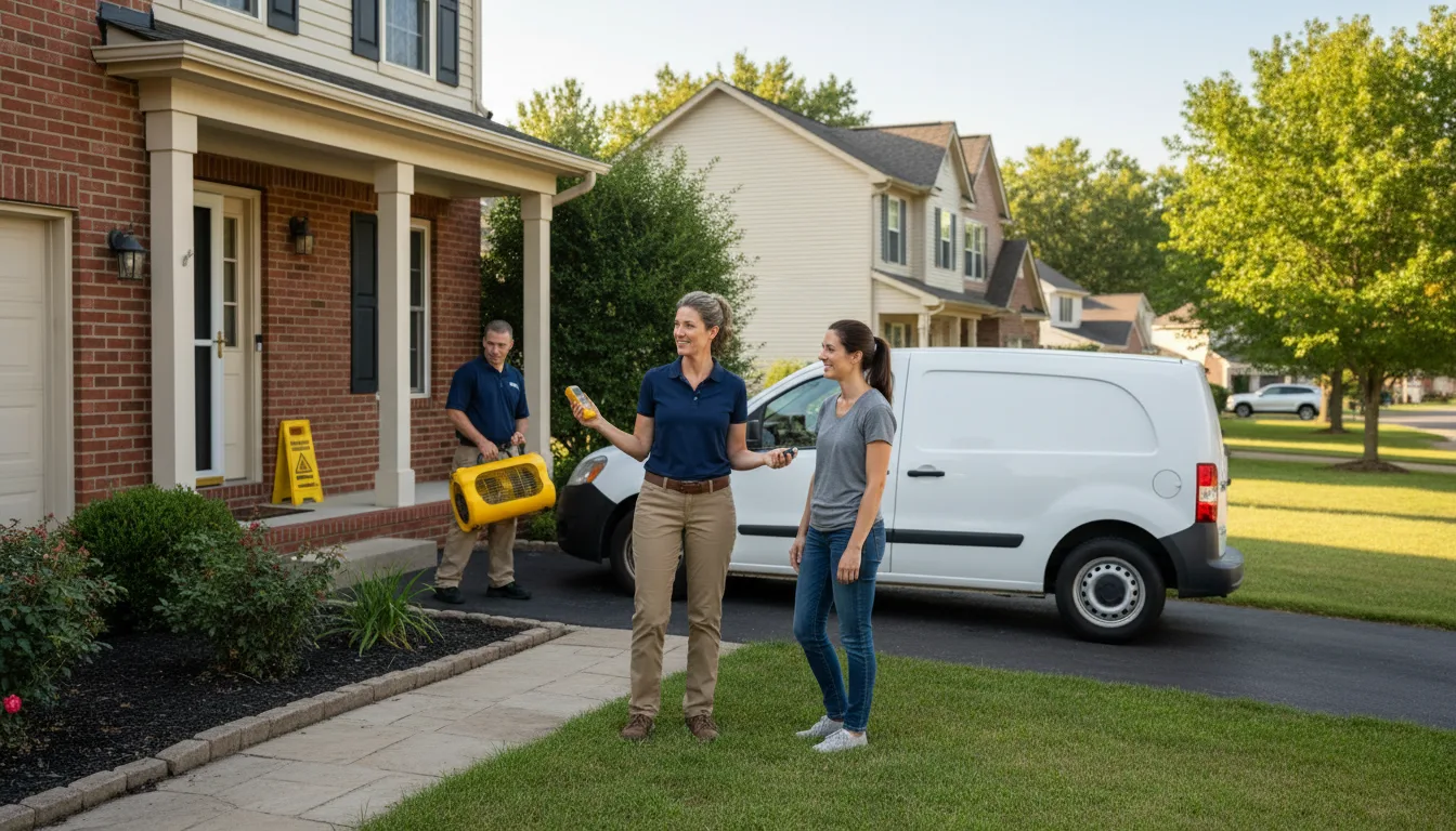 Residential water damage restoration in Vardaman, MS